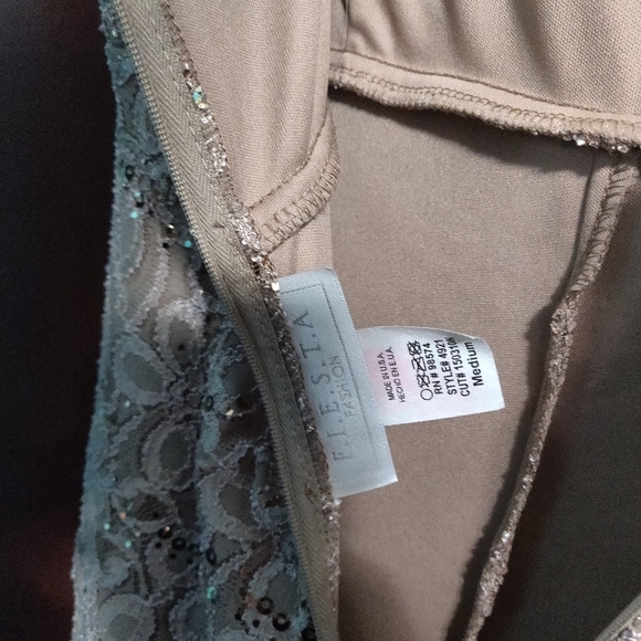 Fiesta Fashion Dresses Floor Length Champagne Mermaid Style Dress